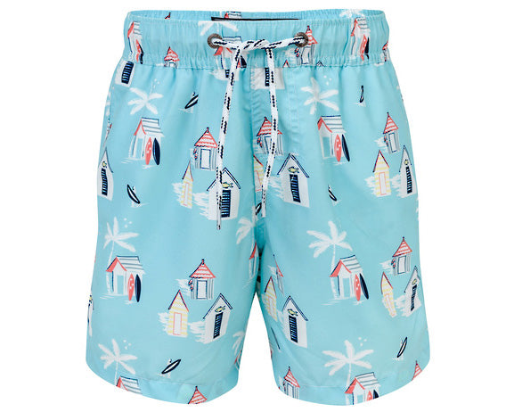 SnapperRock Cabana Palm Bade Shorts